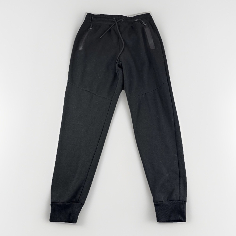 Athletex Joggers Men M Black Performance Zip Pockets Drawstring Sweatpants Pants